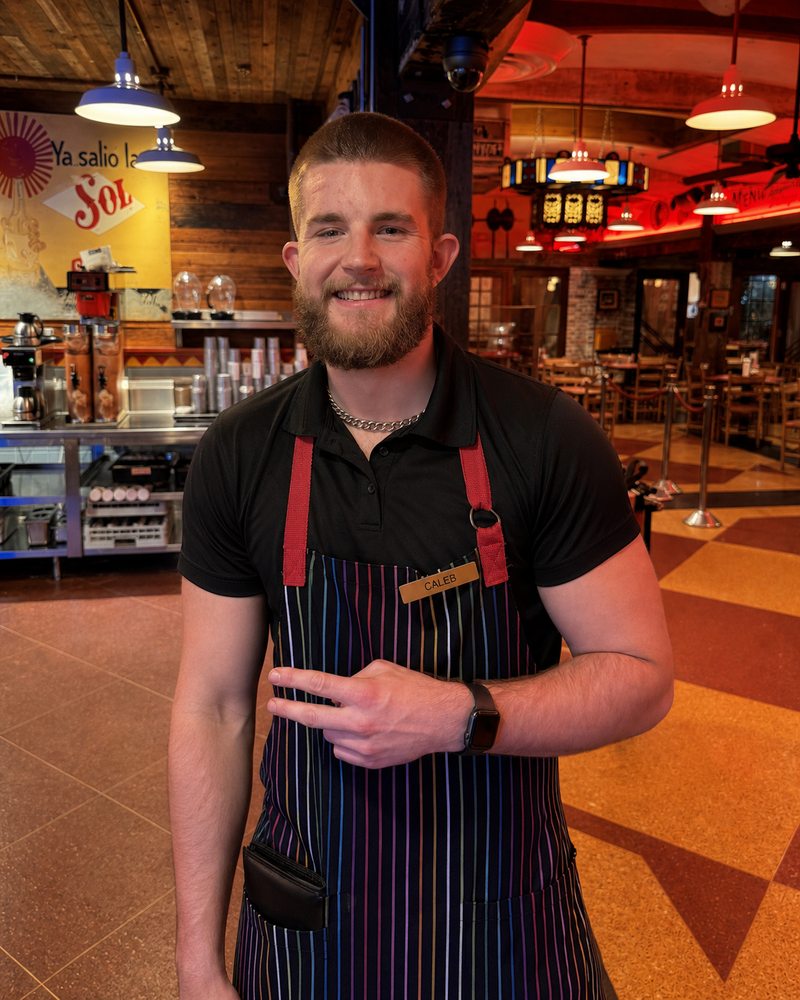 Caleb Johnston in his Pappasito’s uniform.